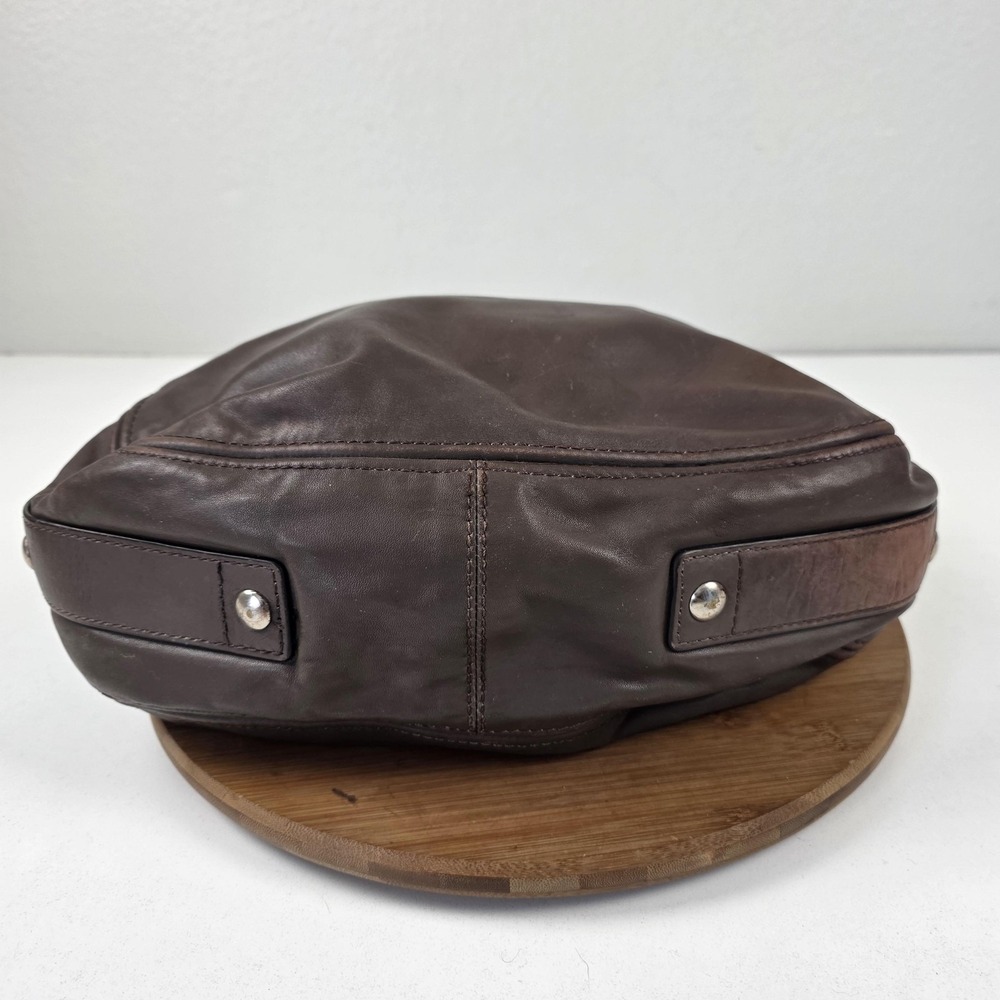 Coach Leather Shoulder Bag Womens Brown Hobo Zip Top Silver Hardware Style 14706 - Picture 5 of 16